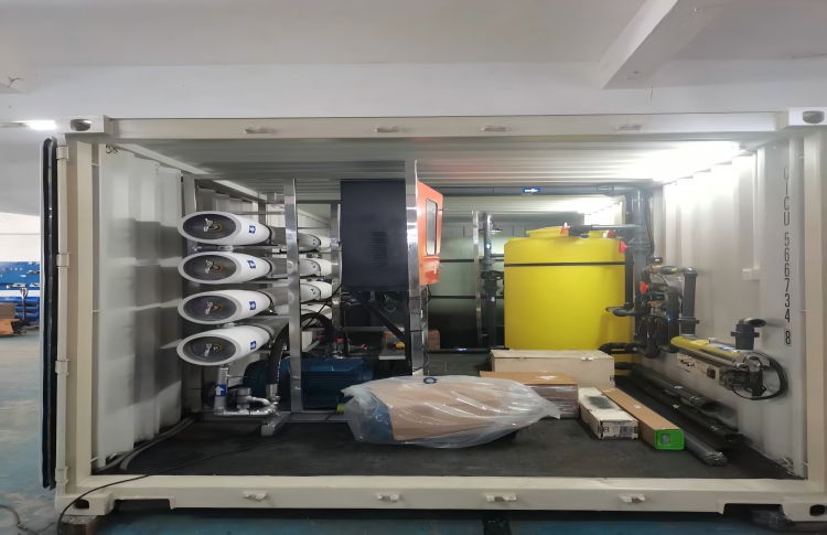 Container-type reverse osmosis water purification equipment