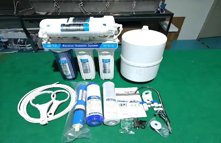 A Disassembled Version of Household Water Purifier Parts